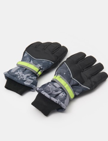 
						Manusi Sinsay, negru/gri