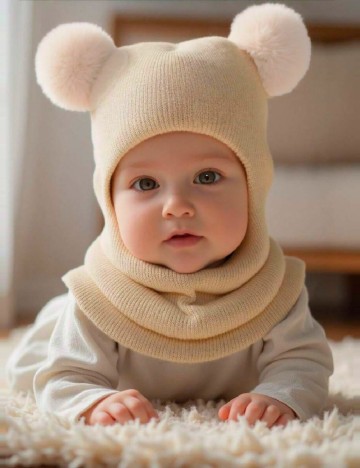 Caciula Shein Kids, crem