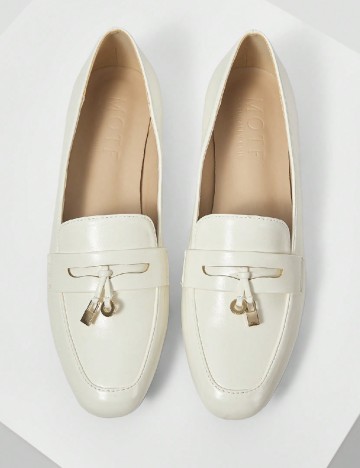 Mocasini MOTF, ecru