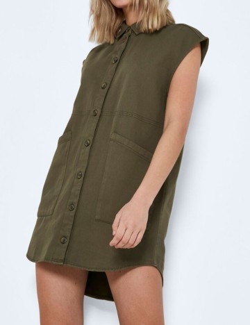 Rochie scurta Noisy May, kaki