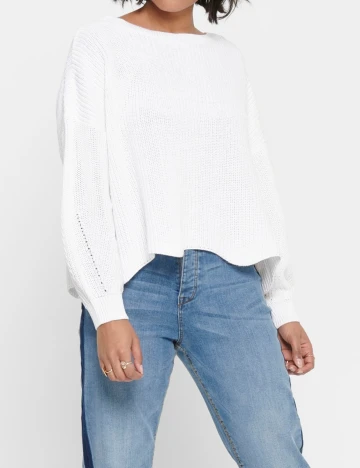 Pulover Only, alb, XS