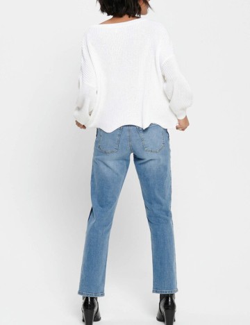 Pulover Only, alb, XS