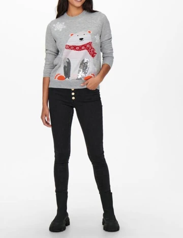 Pulover Only, gri, M