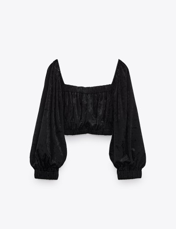 Top Zara, negru, M