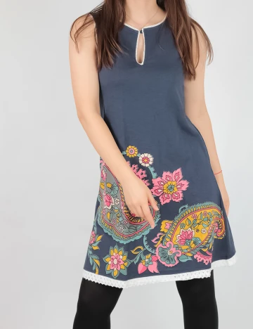 Rochie Savage Culture, albastru, S