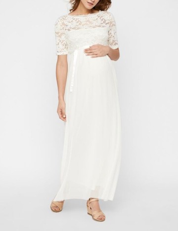 Rochie Mamalicious, alb, M