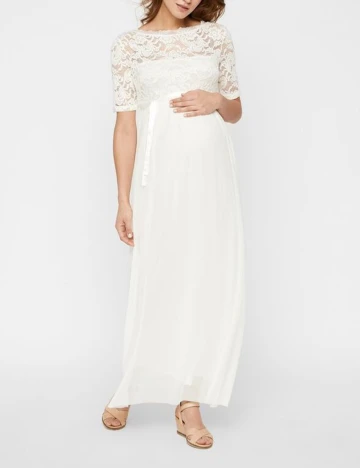 Rochie Mamalicious, alb, M Alb
