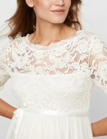 Rochie Mamalicious, alb, M Alb