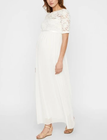 Rochie Mamalicious, alb, M Alb