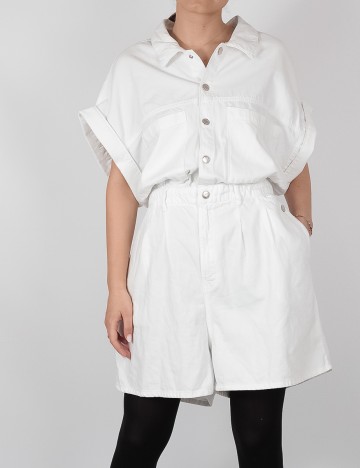 Salopeta Zara, alb, S