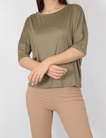 Tricou C&A, kaki, XS