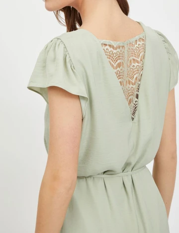 Rochie scurta Vila, verde, XL Verde
