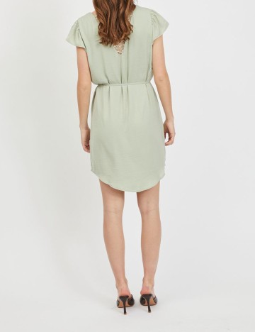 Rochie scurta Vila, verde, XL