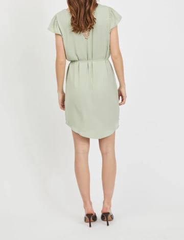 Rochie scurta Vila, verde, XL Verde