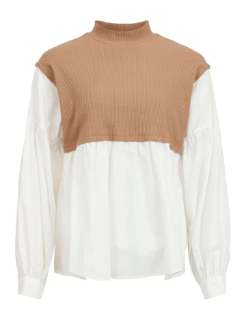 Bluza Vila, alb Alb