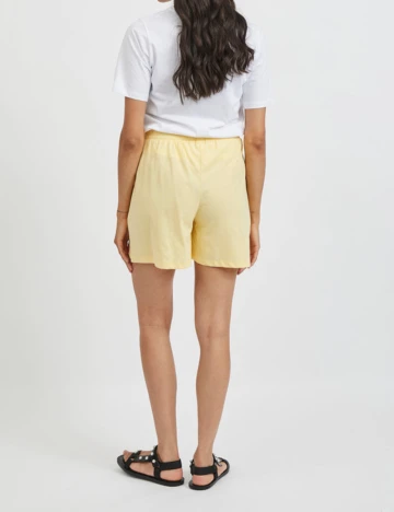 Pantaloni scurti Vila, galben, XS