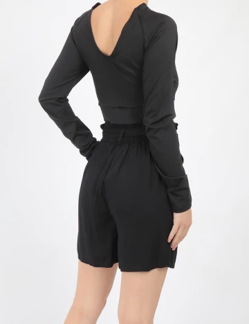 Pantaloni scurti Vero Moda, negru, XS