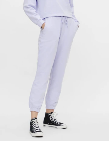 Pantaloni Pieces, mov, L