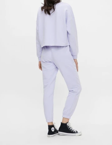 Pantaloni Pieces, mov, L