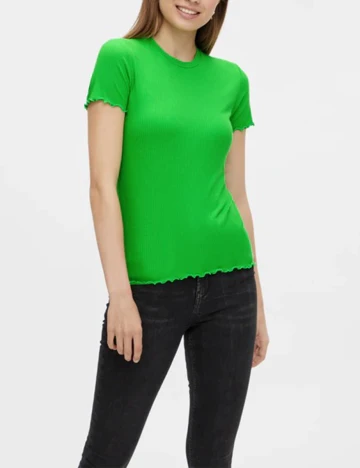 Tricou Pieces, verde, XS Verde