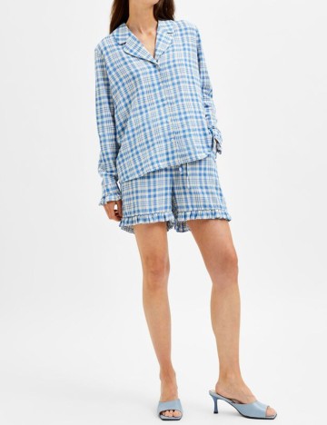 
						Pantaloni scurti Selected Femme, albastru, 38