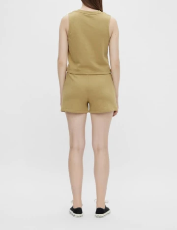 Pantaloni scurti Pieces, kaki, M