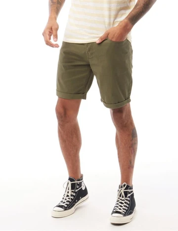 Pantaloni scurti Jack&Jones, kaki, S Verde