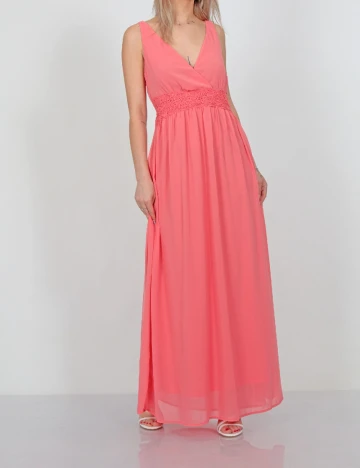Rochie lunga Vero Moda, roz