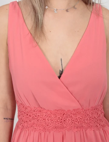 Rochie lunga Vero Moda, roz