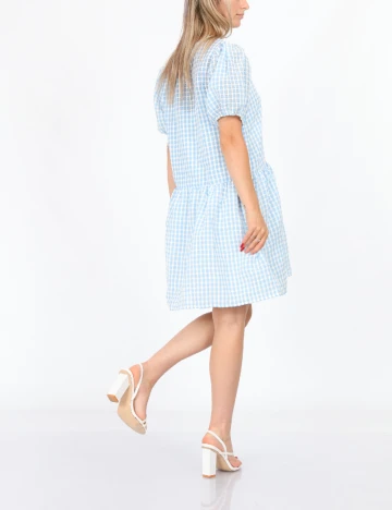 Rochie scurta Pieces, albastru, S