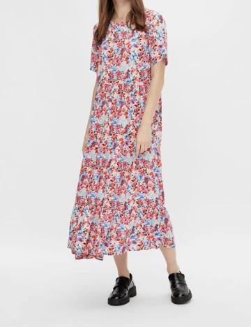 Rochie Pieces, floral, XS Floral print