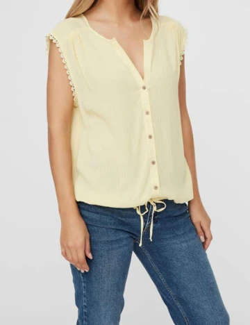 Camasa Vero Moda, galben, M Galben