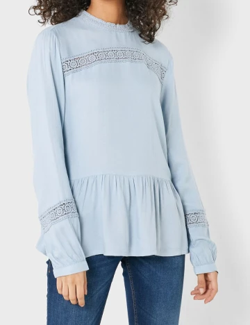 Bluza Jacqueline de Yong, albastru, 36