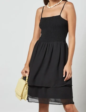 Rochie Pieces, negru, S
