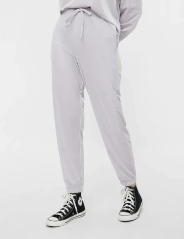 Pantaloni Pieces, mov, M Mov