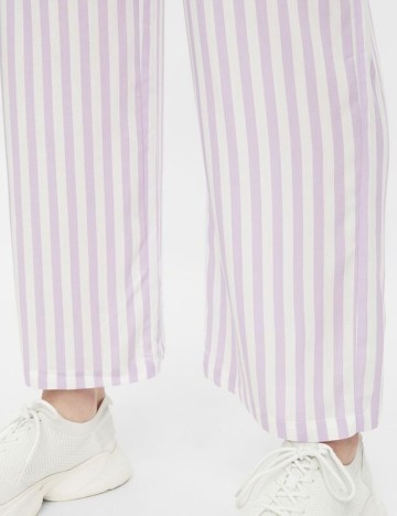 Pantaloni Pieces, mov, M