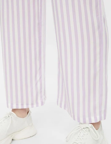 Pantaloni Pieces, mov, M