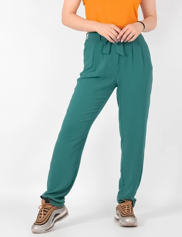 Pantaloni Jacqueline de Yong, verde, 38