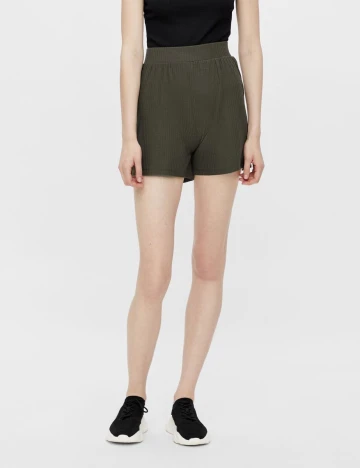 Pantaloni scurti Pieces, kaki, S