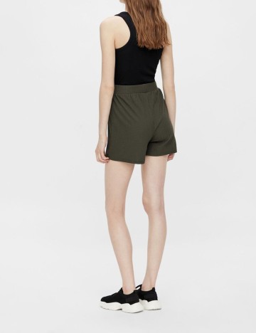 Pantaloni scurti Pieces, kaki, S