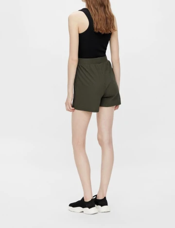 Pantaloni scurti Pieces, kaki, S