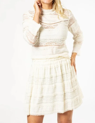 Fusta Pieces, alb, M