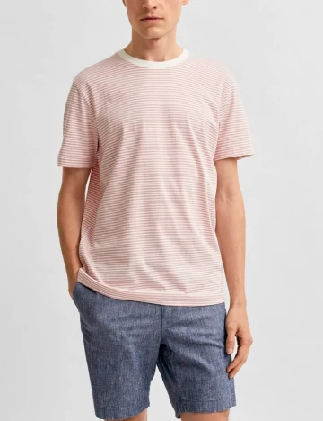 Tricou Selected, roz, M
