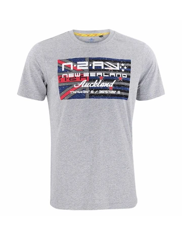 Tricou N.Z.A NEW ZEALAND AUCKLAND, gri, S Gri