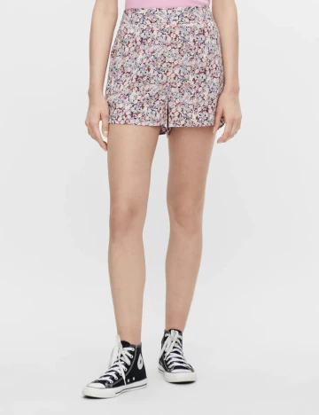 Pantaloni Scurti Pieces, floral, S Floral print
