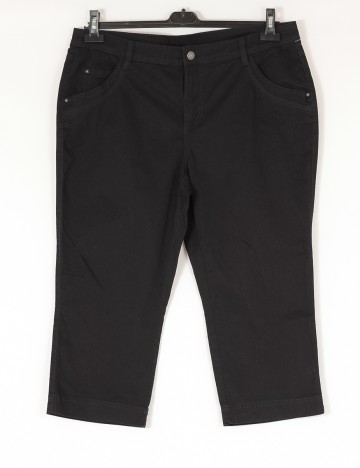 Pantaloni Trei Sferturi C&A, negru, 44