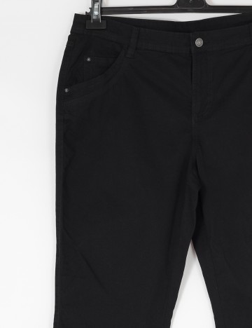 Pantaloni Trei Sferturi C&A, negru, 44