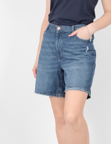 Pantaloni scurti C&A, albastru, 42