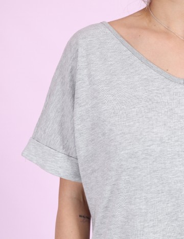 Rochie scurta Pieces, gri