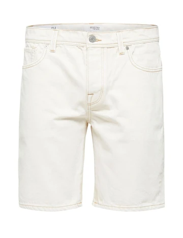 Pantaloni scurti Selected, crem, M